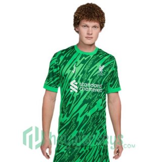 FC Liverpool Goalkeeper Soccer Jerseys Green 2024/2025