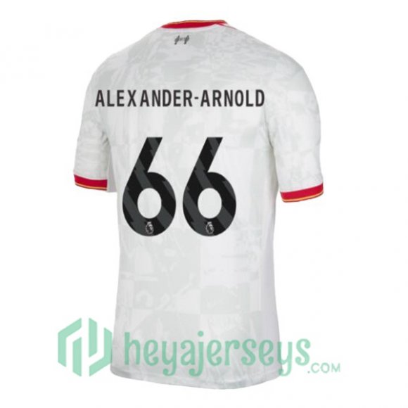 FC Liverpool (ALEXANDER-ARNOLD 66) Third Soccer Jerseys White 2024/2025