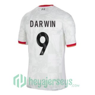 FC Liverpool (DARWIN 9) Third Soccer Jerseys White 2024/2025