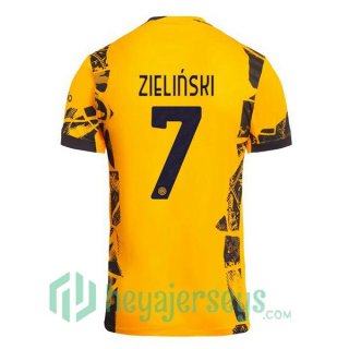 Inter Milan (ZIELIŃSKI 7) Third Soccer Jerseys Yellow 2024/2025