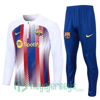 Tracksuit FC Barcelona White Red 2023/2024