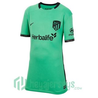 Atletico Madrid Women Third Soccer Jerseys Green 2023/2024