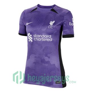 FC Liverpool Women Third Soccer Jerseys Purple 2023/2024