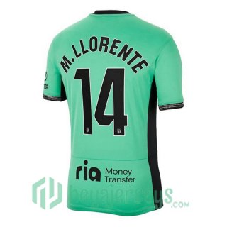 Atletico Madrid (M. Llorente 14) Third Soccer Jerseys Green 2023/2024