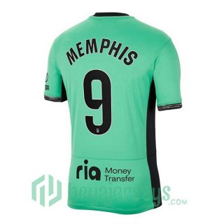 Atletico Madrid (Memphis 9) Third Soccer Jerseys Green 2023/2024