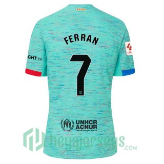 FC Barcelona (FERRAN 7) Third Soccer Jerseys Green 2023/2024