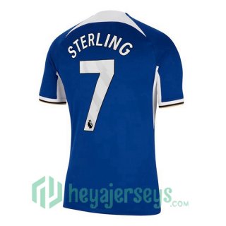 FC Chelsea (Sterling 7) Home Soccer Jerseys Blue 2023/2024