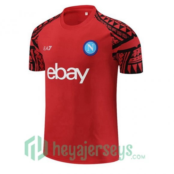 SSC Napoli Training T-Shirts Red 2023/2024