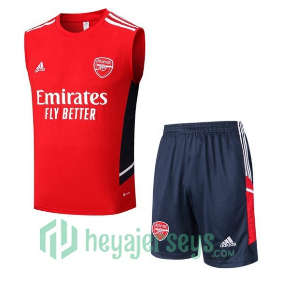 FC Arsenal Soccer Vest + Shorts Red 2022/2023