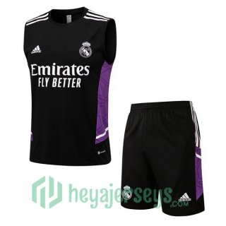 Real Madrid Soccer Vest + Shorts Black 2022/2023