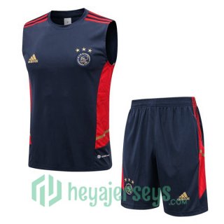 AFC Ajax Soccer Vest + Shorts Royal Blue 2022/2023