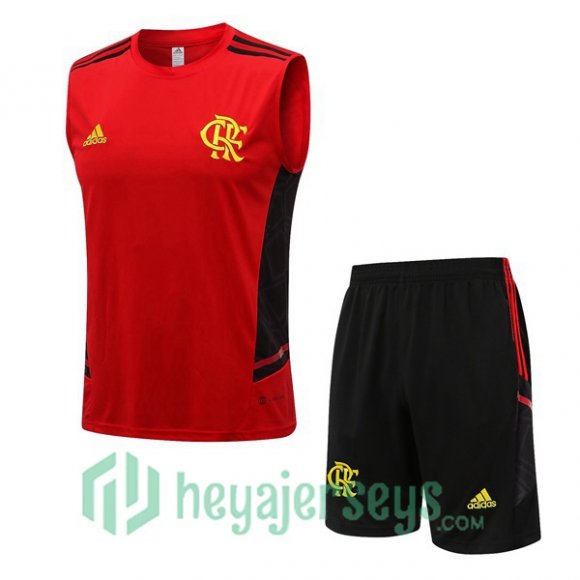 Flamengo Soccer Vest + Shorts Red 2022/2023