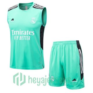 Real Madrid Soccer Vest + Shorts Green 2022/2023