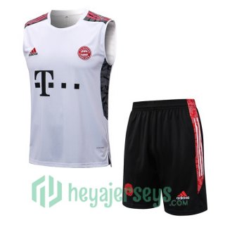 Bayern Munich Soccer Vest + Shorts White 2022/2023