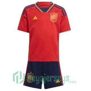 Spain Kids Home Jersey Red 2023/2023