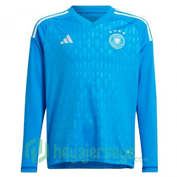 Germany Jersey Goalkeeper Long Sleeve Blue 2023/2023