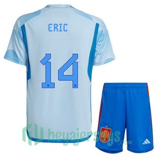 Spain (ERIC 14) Kids Away Jersey Blue White 2023/2023