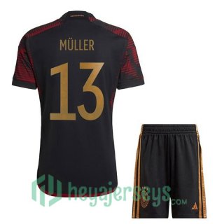 Germany (MÜLLER 13) Kids Away Jersey Black 2023/2023