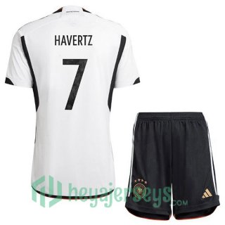 Germany (HAGreenZ 7) Kids Home Jersey Black White 2023/2023