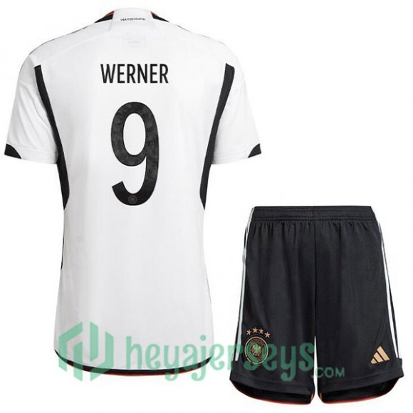 Germany (VOLLAND 9) Kids Home Jersey Black White 2023/2023