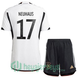Germany (NEUHAUS 17) Kids Home Jersey Black White 2023/2023