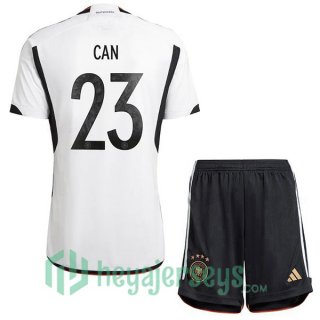 Germany (CAN 23) Kids Home Jersey Black White 2023/2023