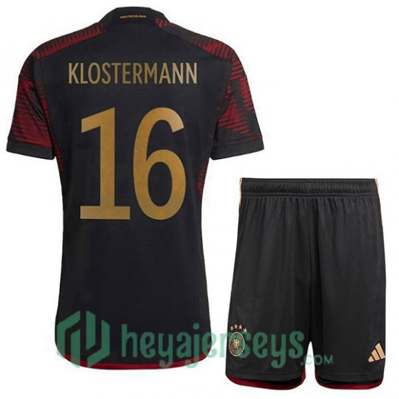 Germany (KLOSTERMANN 16) Kids Away Jersey Black 2023/2023