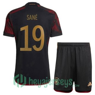 Germany (SANÉ 19) Kids Away Jersey Black 2023/2023