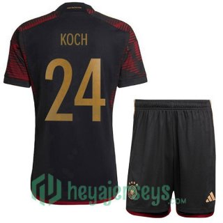 Germany (KOCH 24) Kids Away Jersey Black 2023/2023