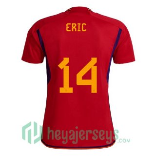 Spain (ERIC 14) Home Jersey Red 2023/2023
