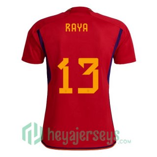 Spain (RAYA 13) Home Jersey Red 2023/2023