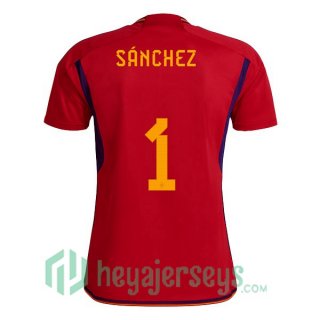 Spain (SÁNCHEZ 1) Home Jersey Red 2023/2023