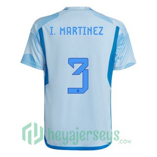 Spain (I. MARTINEZ 3) Away Jersey Blue White 2023/2023