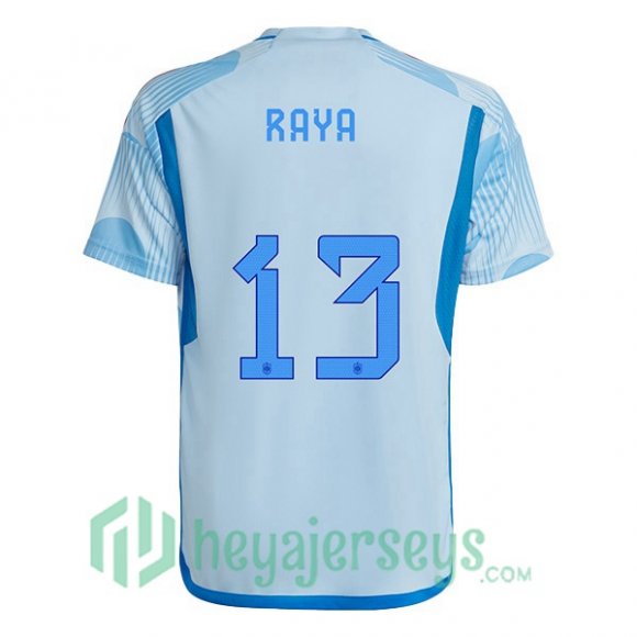Spain (RAYA 13) Away Jersey Blue White 2023/2023