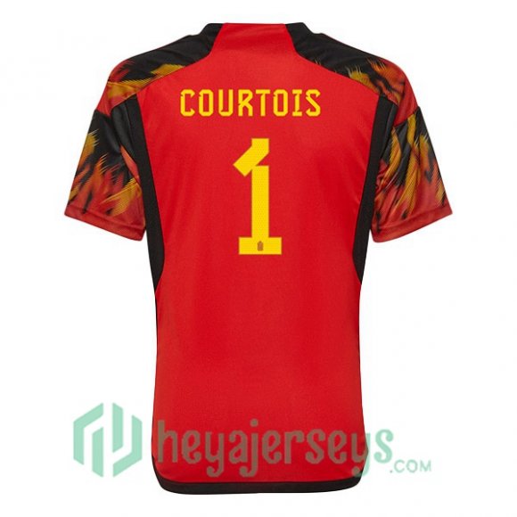 Belgium (COURTOIS 1) Home Jersey Red 2023/2023