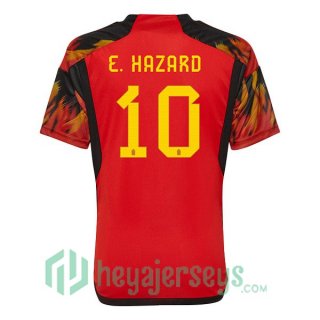 Belgium (E.HAZARD 10) Home Jersey Red 2023/2023