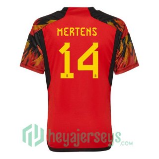 Belgium (MERTENS 14) Home Jersey Red 2023/2023