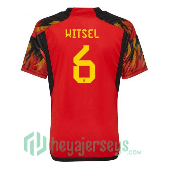 Belgium (WITSEL 6) Home Jersey Red 2023/2023