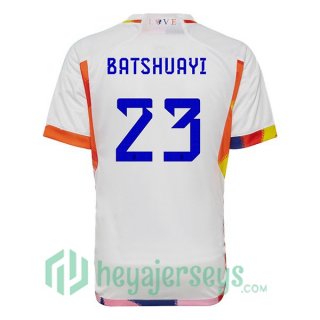 Belgium (BATSHUAYI 23) Away Jersey White 2023/2023