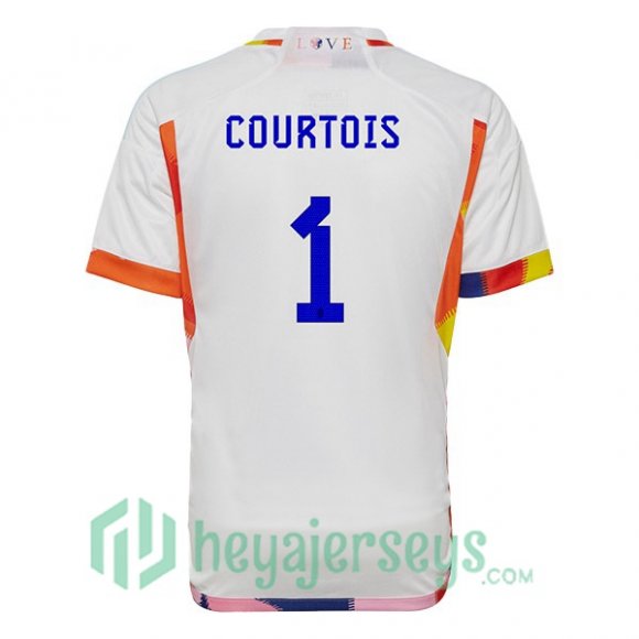 Belgium (COURTOIS 1) Away Jersey White 2023/2023
