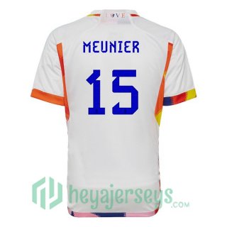 Belgium (MEUNIER 15) Away Jersey White 2023/2023