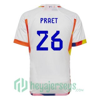 Belgium (PRAET 26) Away Jersey White 2023/2023