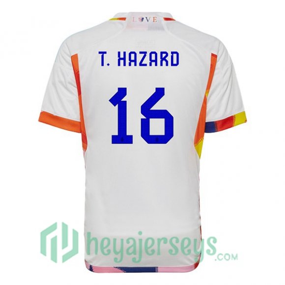 Belgium (T. HAZARD 16) Away Jersey White 2023/2023