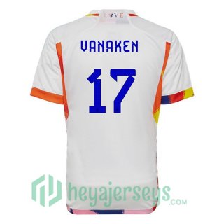 Belgium (VANAKEN 17) Away Jersey White 2023/2023