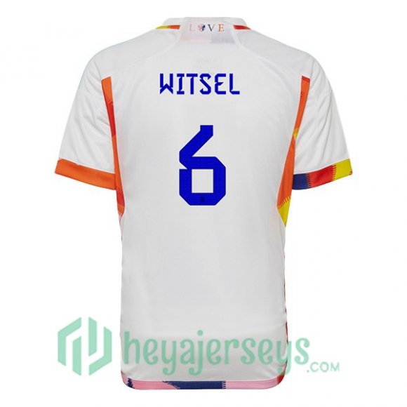 Belgium (WITSEL 6) Away Jersey White 2023/2023