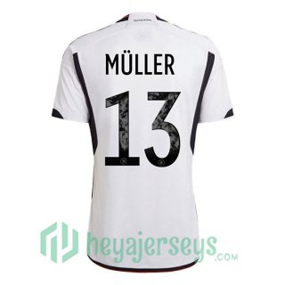 Germany (MÜLLER 13) Home Jersey Black White 2023/2023