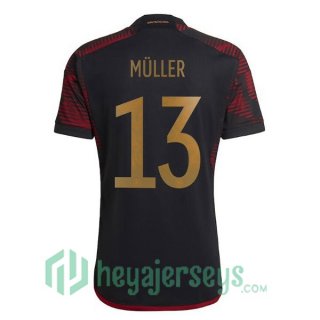 Germany (MÜLLER 13) Away Jersey Black 2023/2023