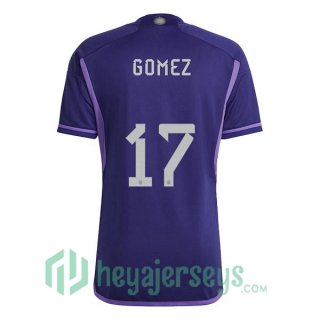 Argentina (GOMEZ 17) Away Jersey Purple 2023/2023