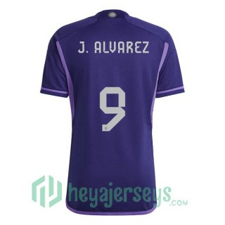 Argentina (J.ALVAREZ 9) Away Jersey Purple 2023/2023