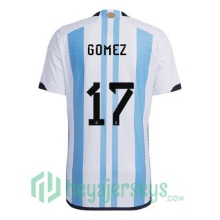 Argentina (GOMEZ 17) Home Jersey Blue White 2023/2023